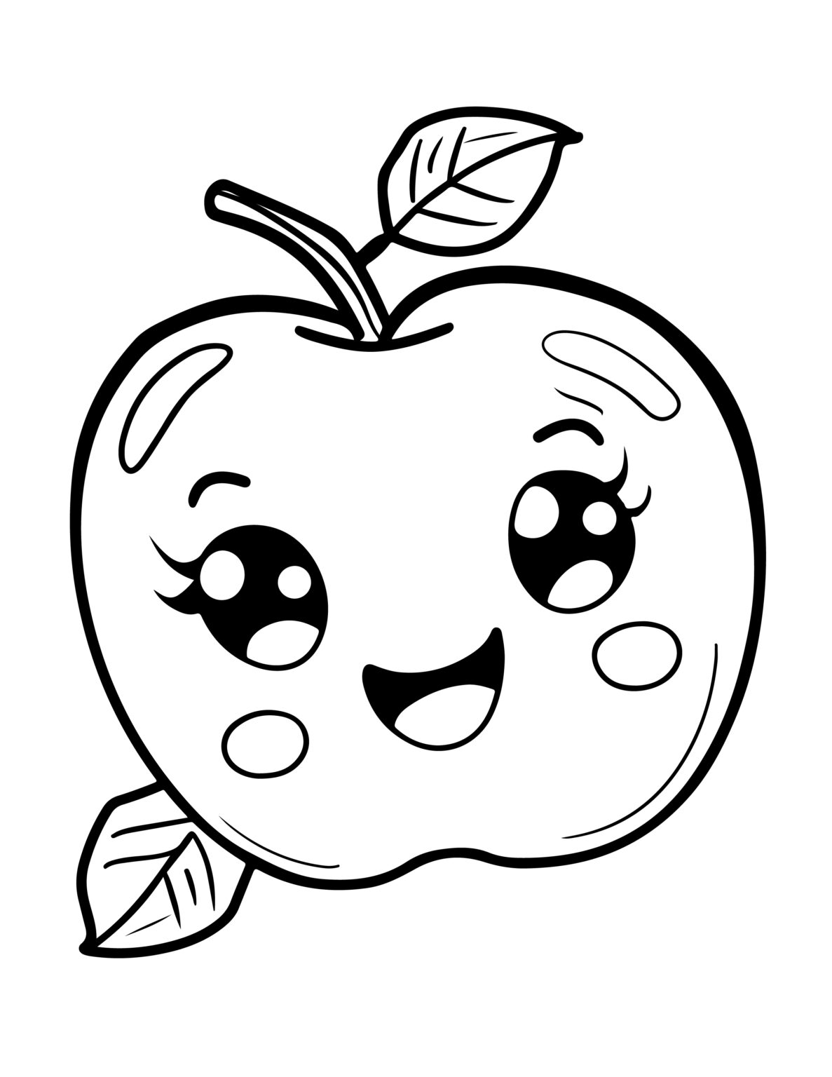 130+ Free Food Coloring Pages - Printable Fruits, Desserts