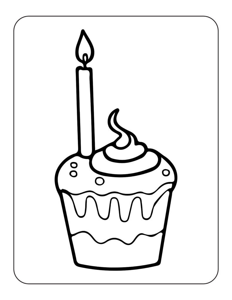 Happy Birthday Coloring Pages