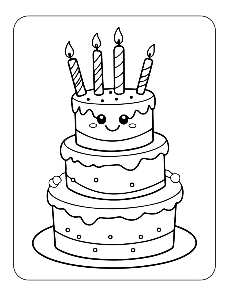Happy Birthday Coloring Pages