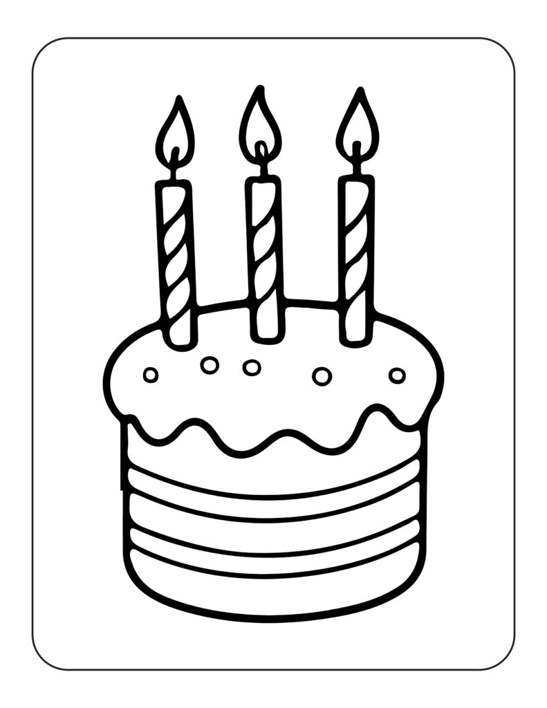 Happy Birthday Coloring Pages