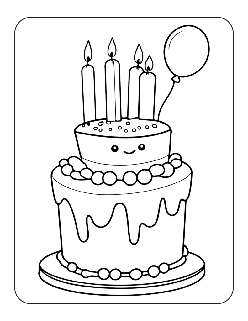 Happy Birthday Coloring Pages