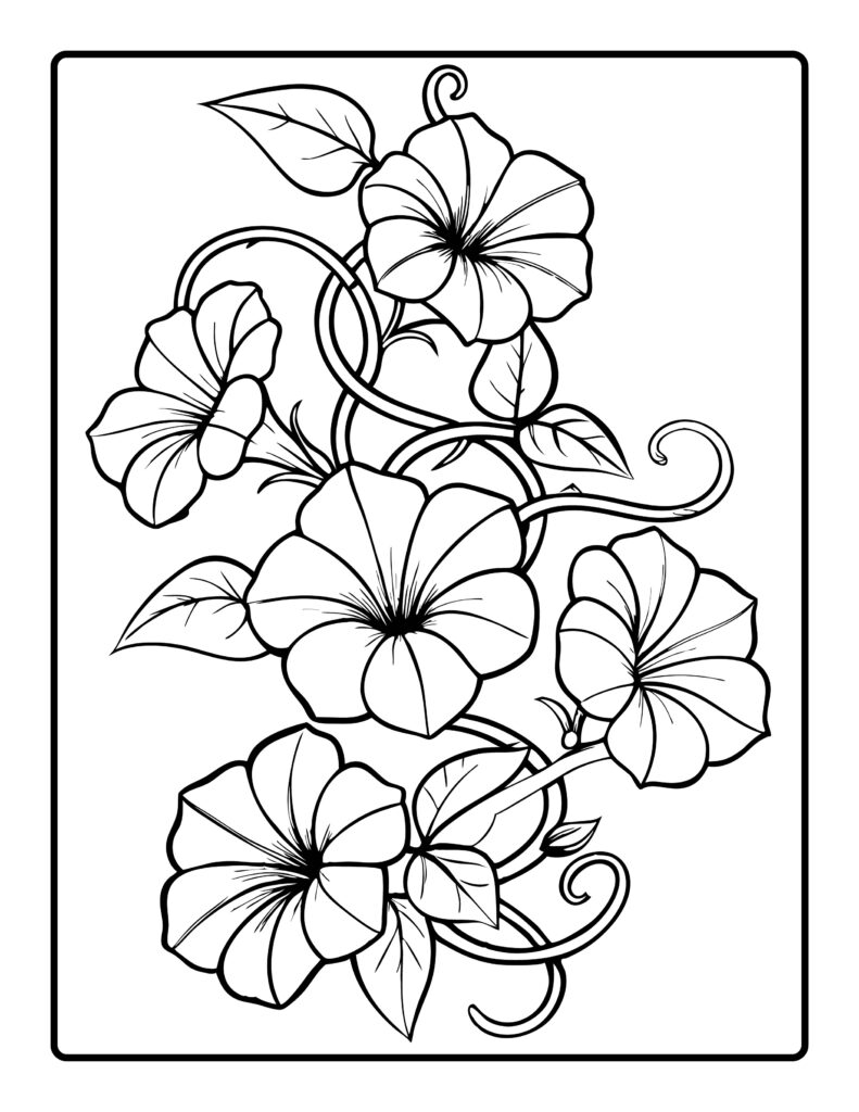 Flower Coloring Pages Printable
