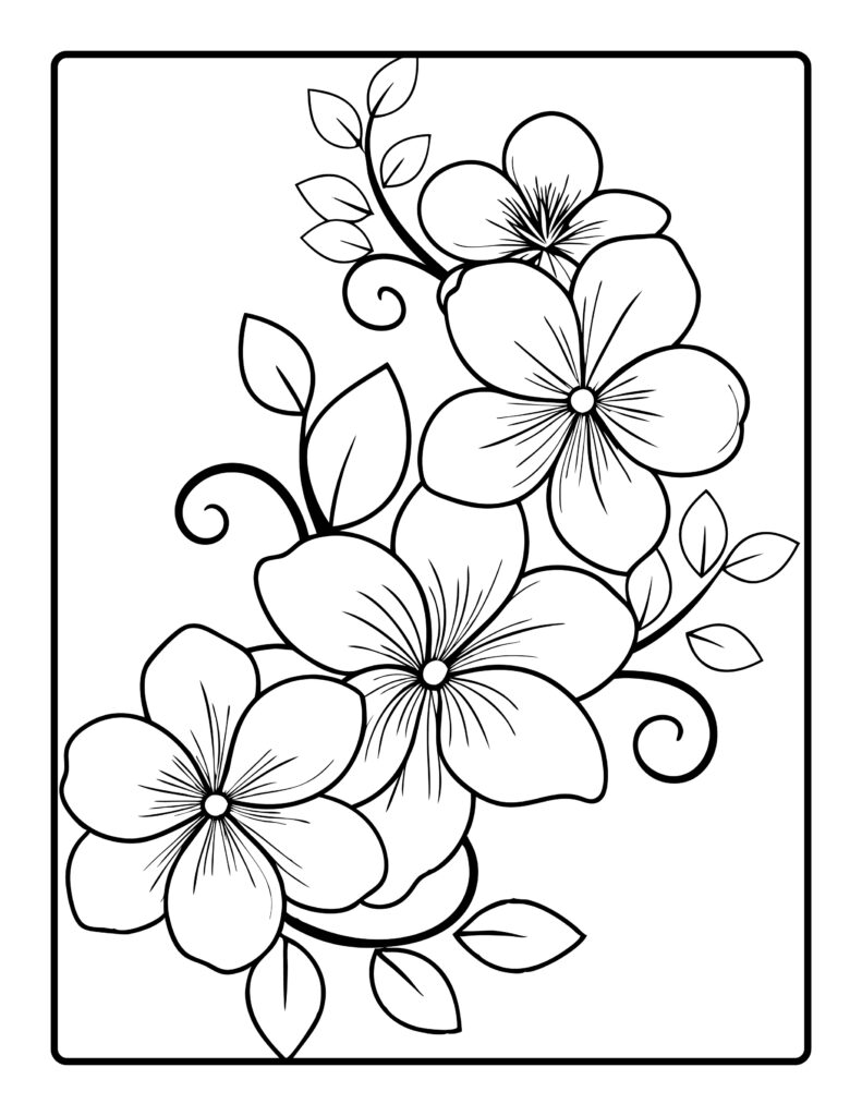 Flower Coloring Pages Printable