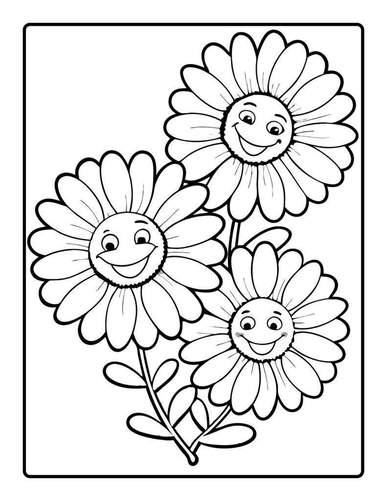Flower Coloring Pages Printable