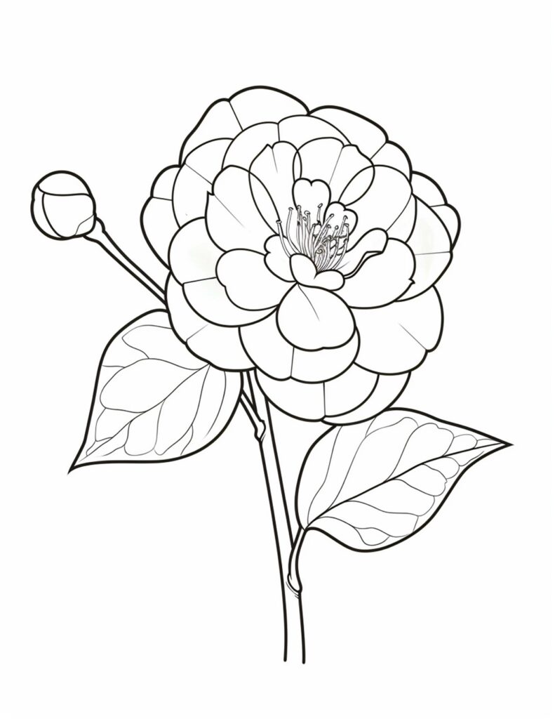 Flower Coloring Pages for Adults