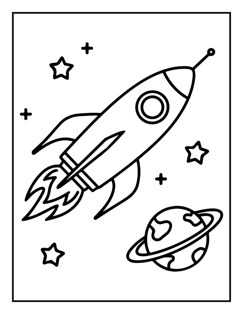 Space Coloring Pages
