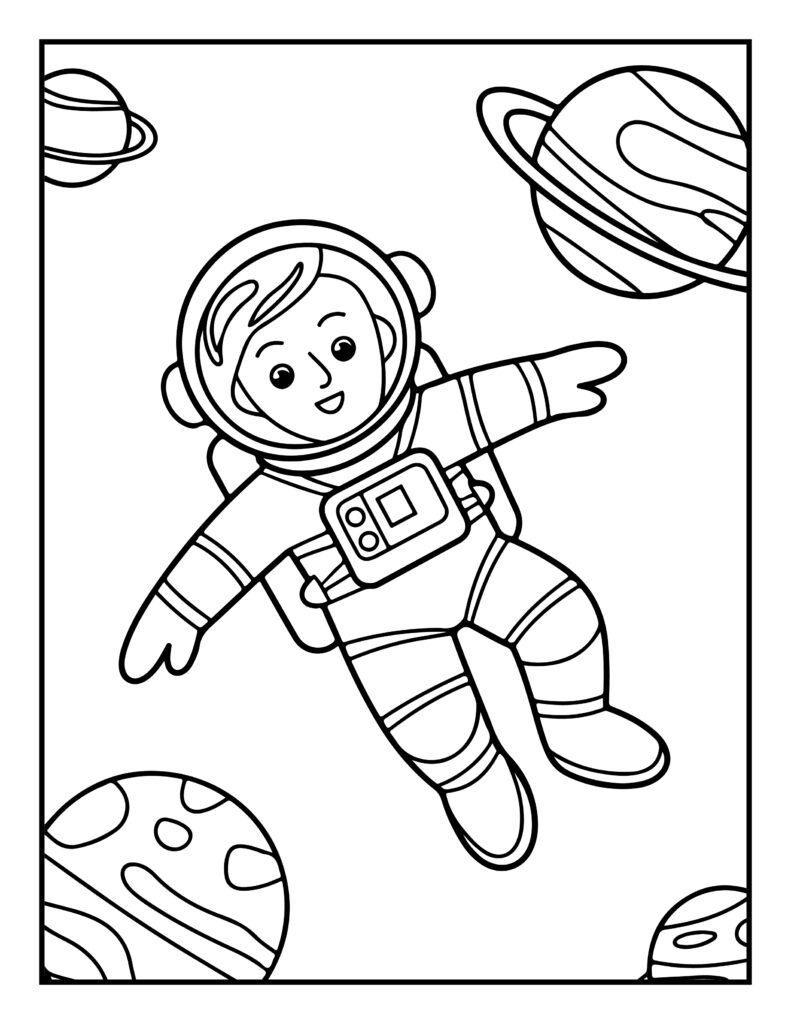 Space Coloring Pages