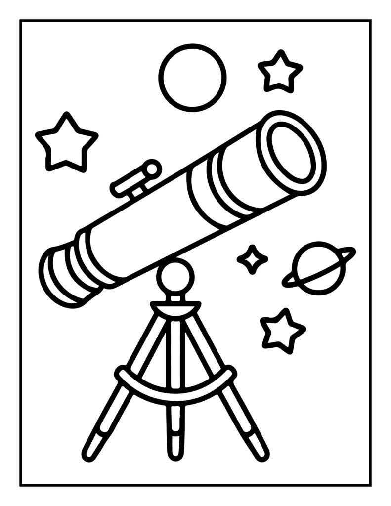 Space Coloring Pages