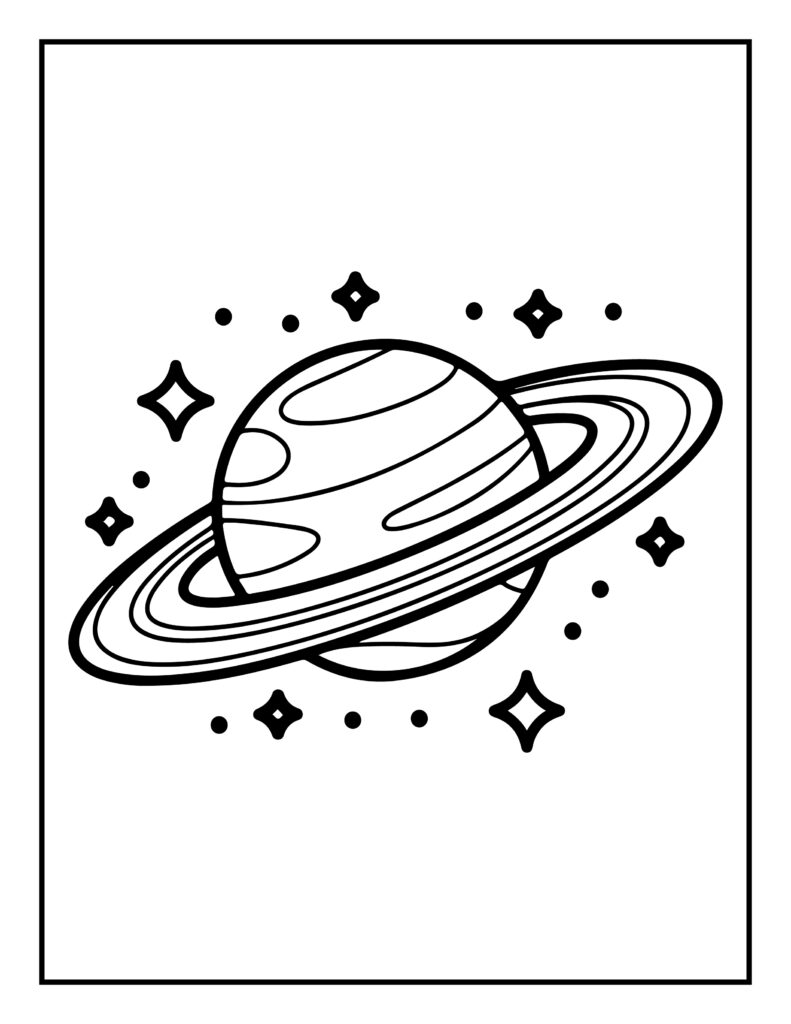 Space Coloring Pages