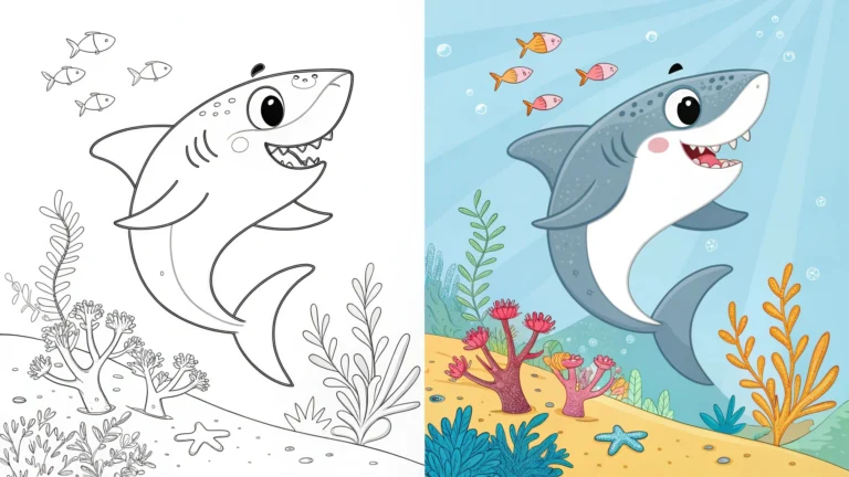 Shark Coloring Pages