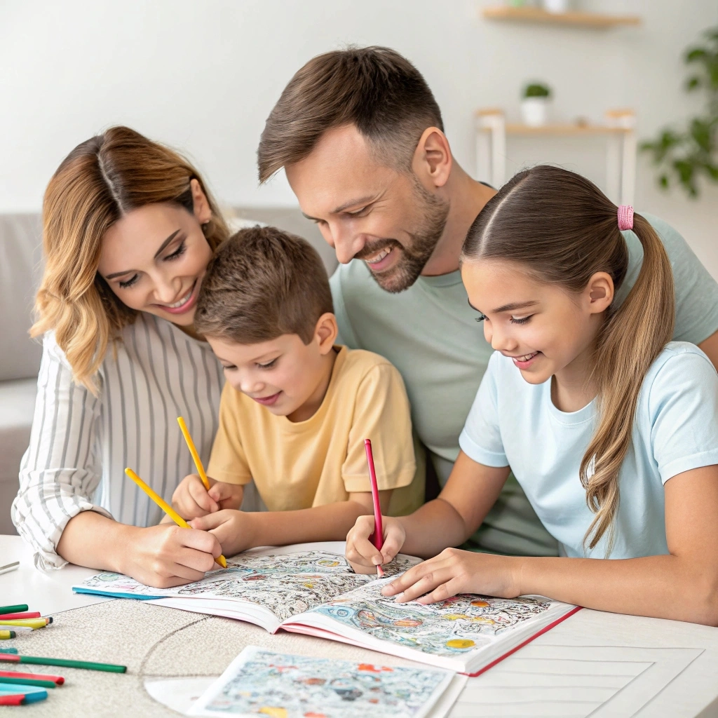 Collection of free printable coloring pages for kids and adults with coloring supplies