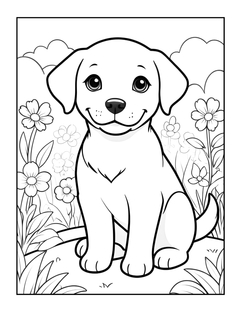 Dog Coloring Page