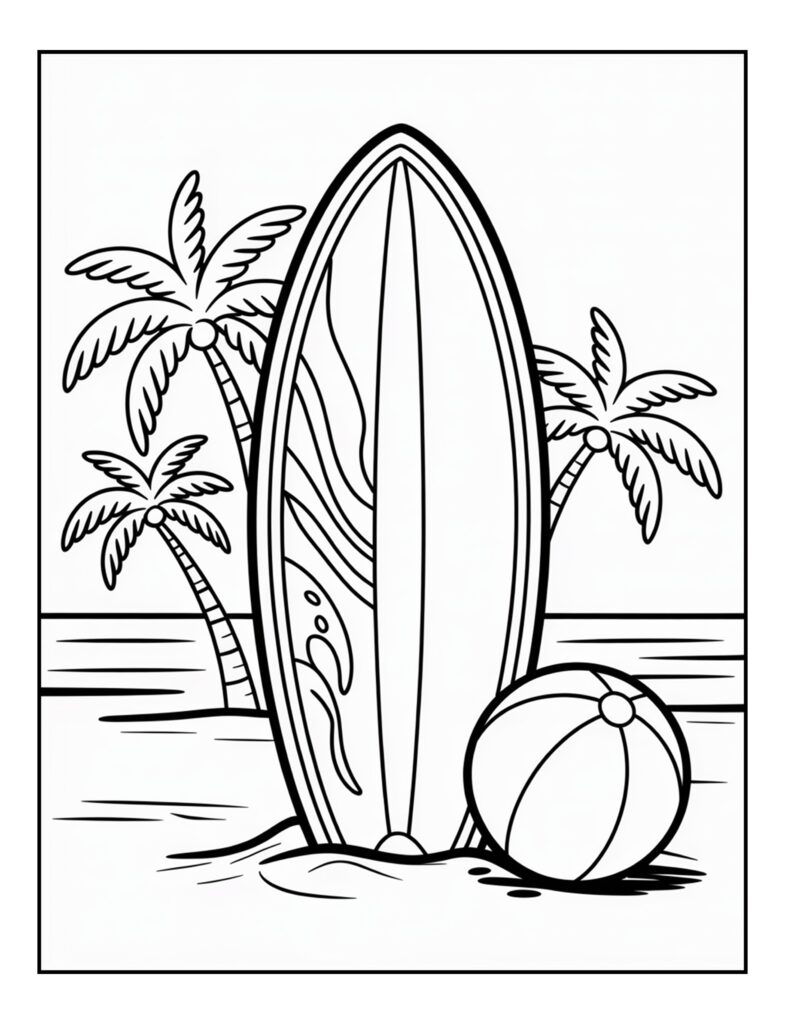 Summer Coloring Pages Printable