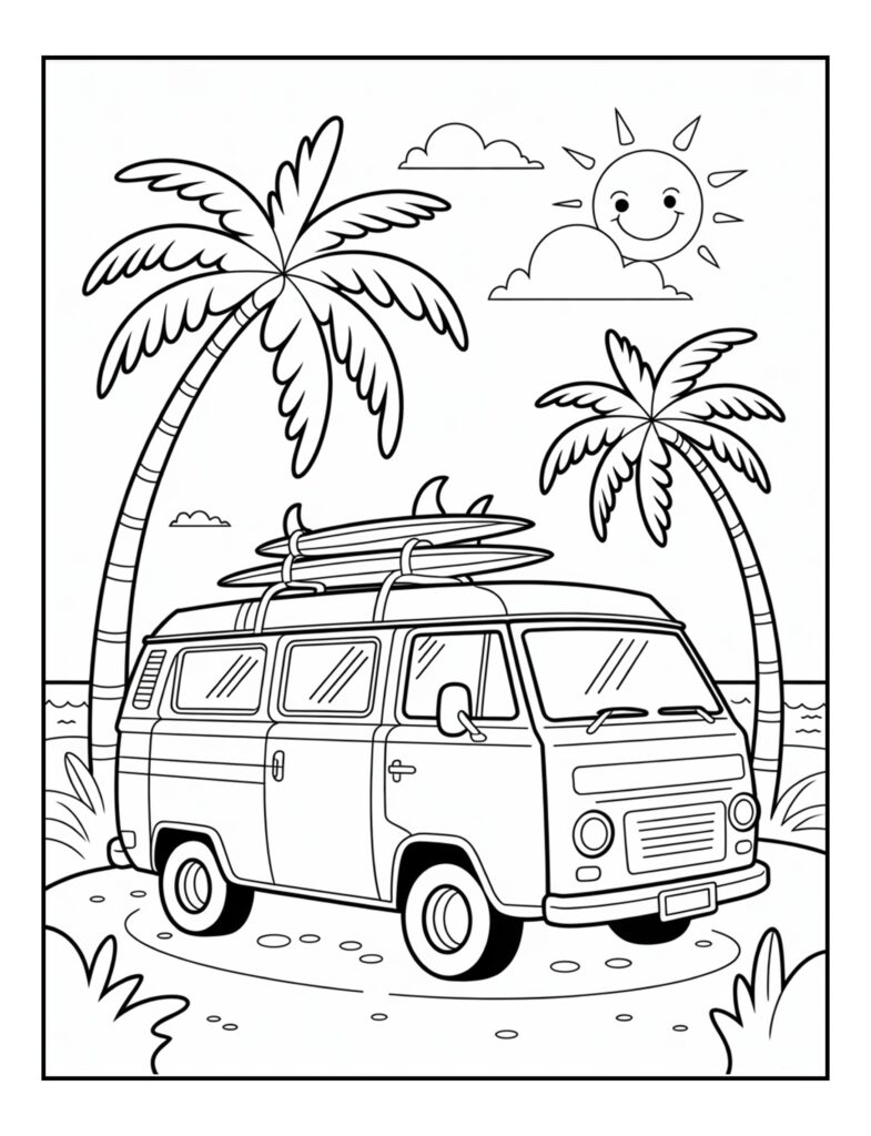 Summer Coloring Pages Printable