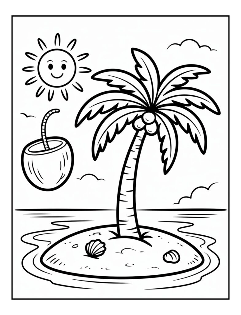 Summer Coloring Pages Printable