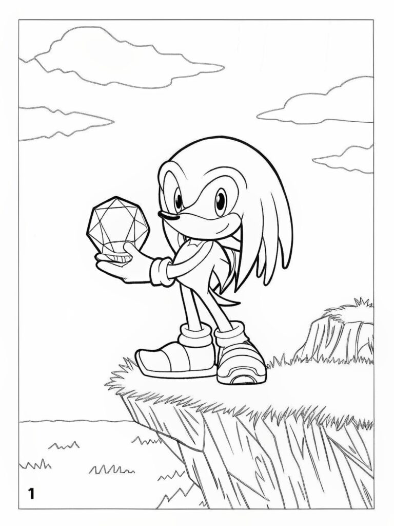 Sonic Coloring Pages