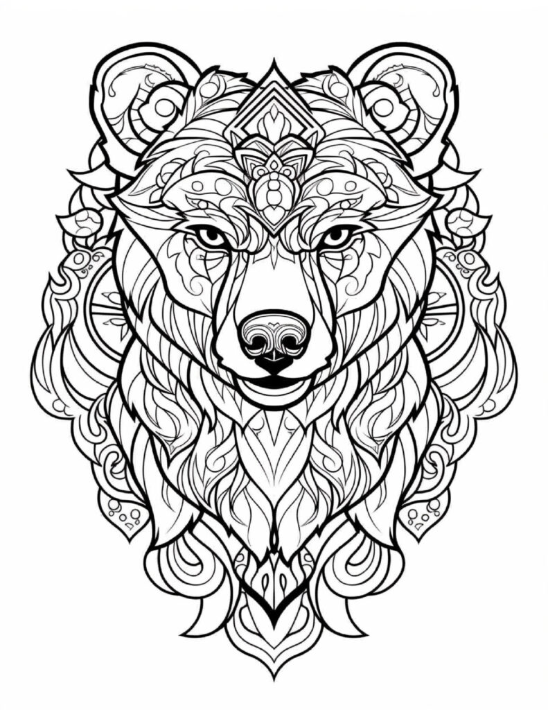 Animal Mandala Coloring Pages