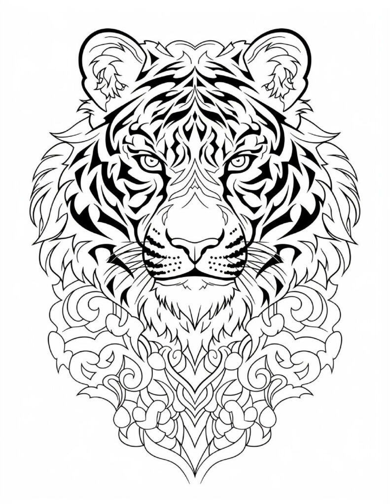 Animal Mandala Coloring Pages