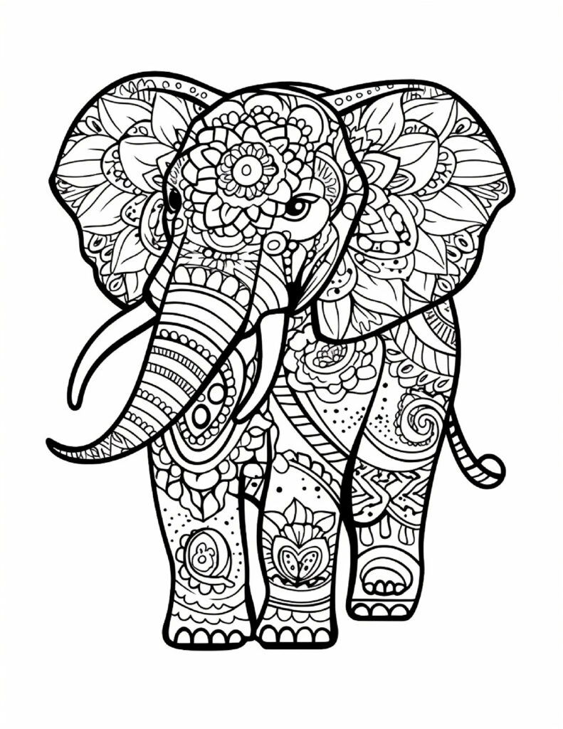 Animal Mandala Coloring Pages
