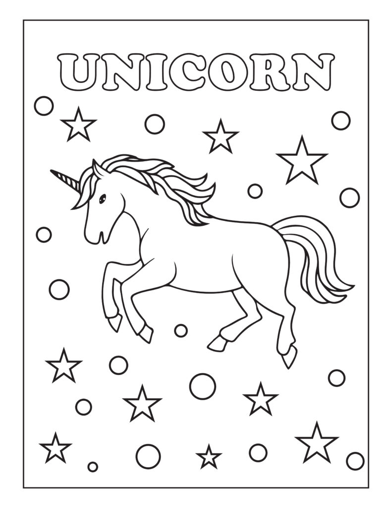 Unicorn Color Page