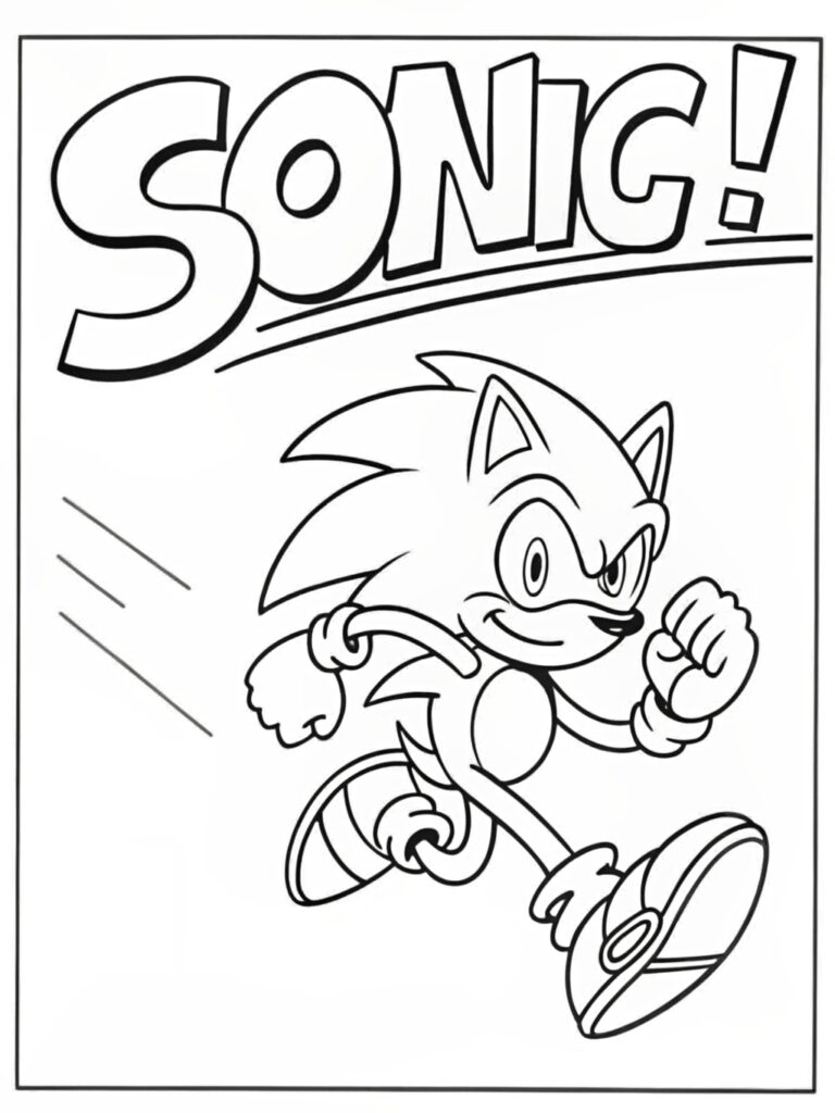 Sonic Coloring Pages