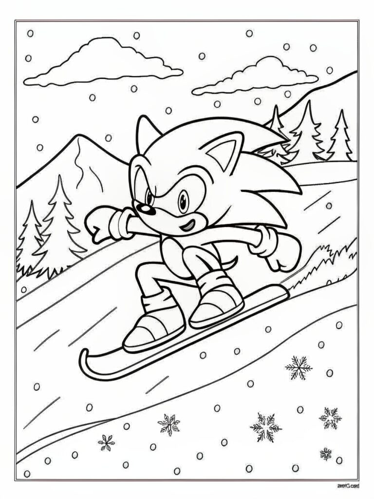 Sonic Coloring Pages