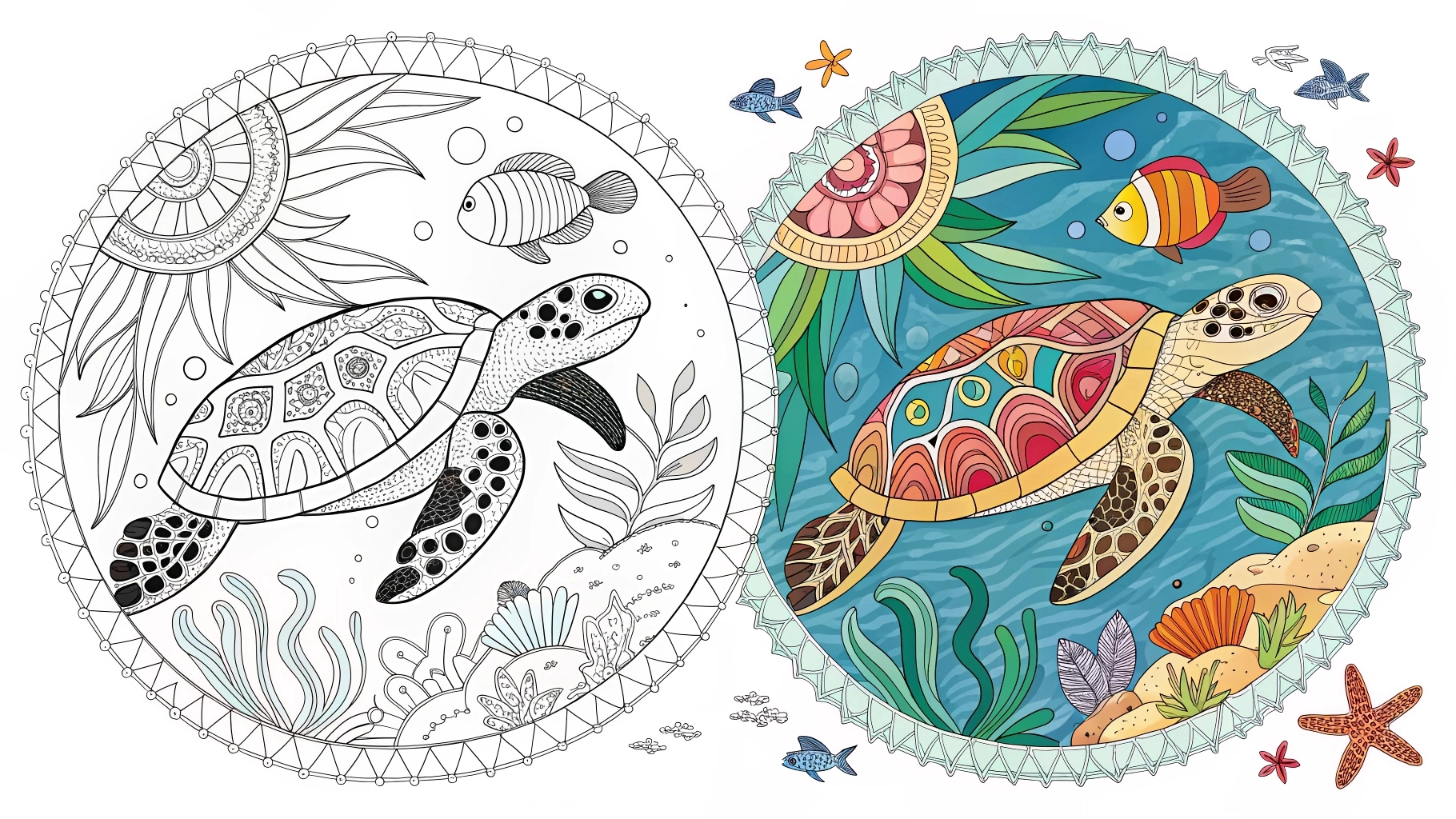 animal mandala coloring pages