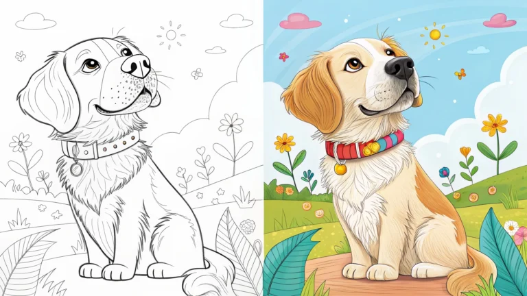 Dog Coloring Page
