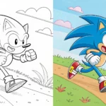 Sonic Coloring Pages