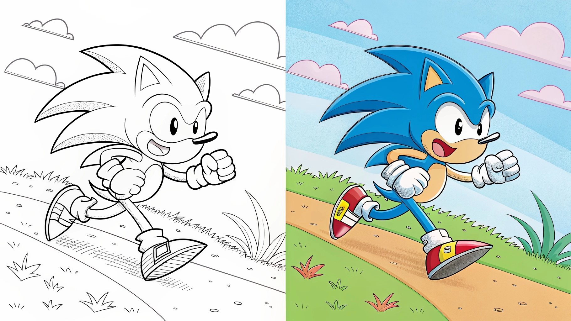 Sonic Coloring Pages