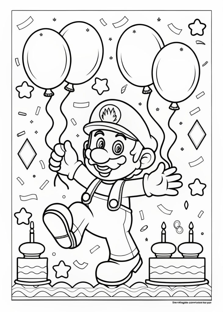 Mario Coloring Pages
