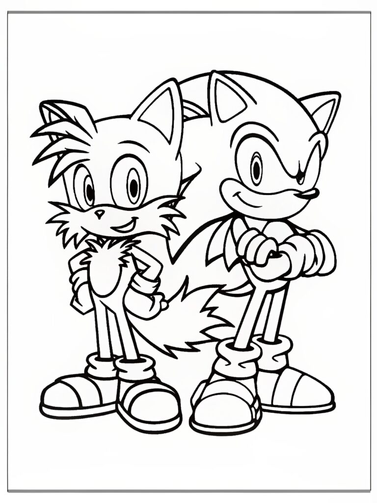 Sonic Coloring Pages